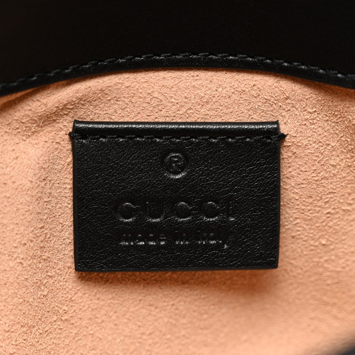 Calfskin Matelasse Super Mini GG Marmont Shoulder Bag Black