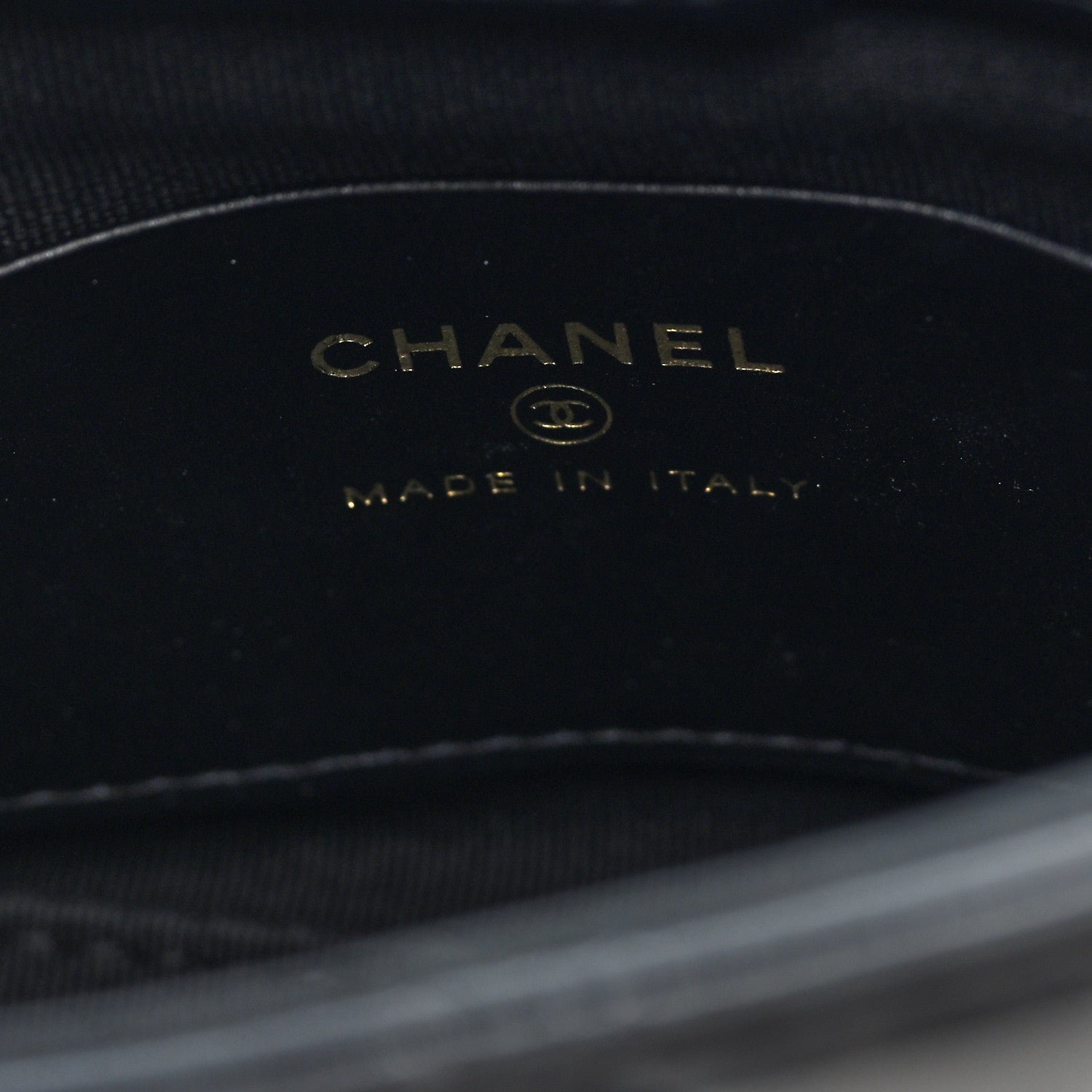 Chanel Shiny Crumpled Calfskin Quilted Clutch With Chain Black 6 of 10