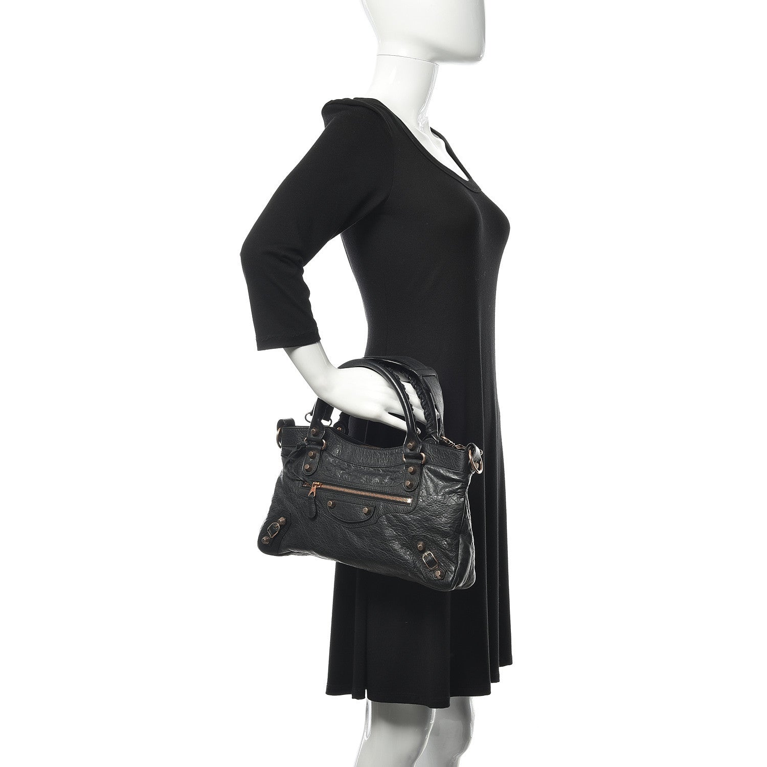 Balenciaga Agneau Giant 12 Rose Gold Hardware First Black 2 of 9