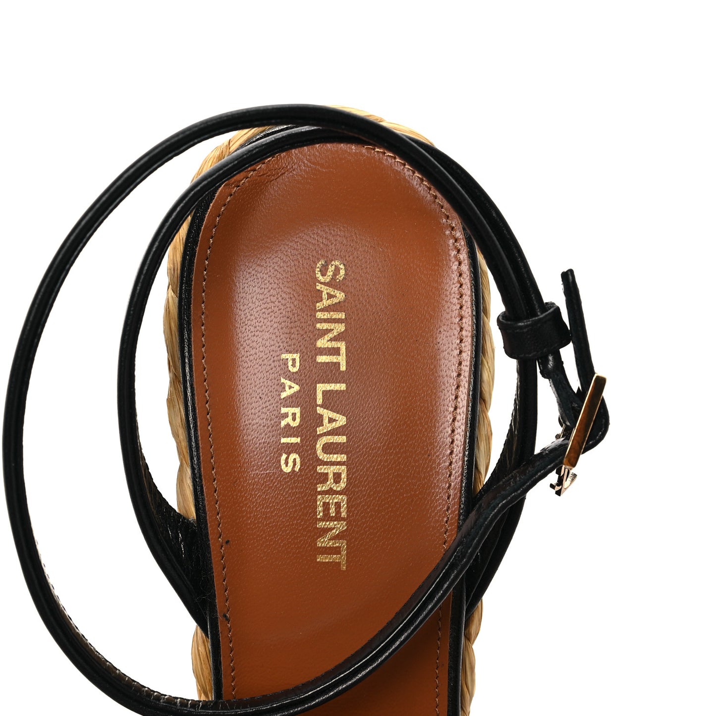 Calfskin Paloma Espadrille 95 Wedges 40 Black