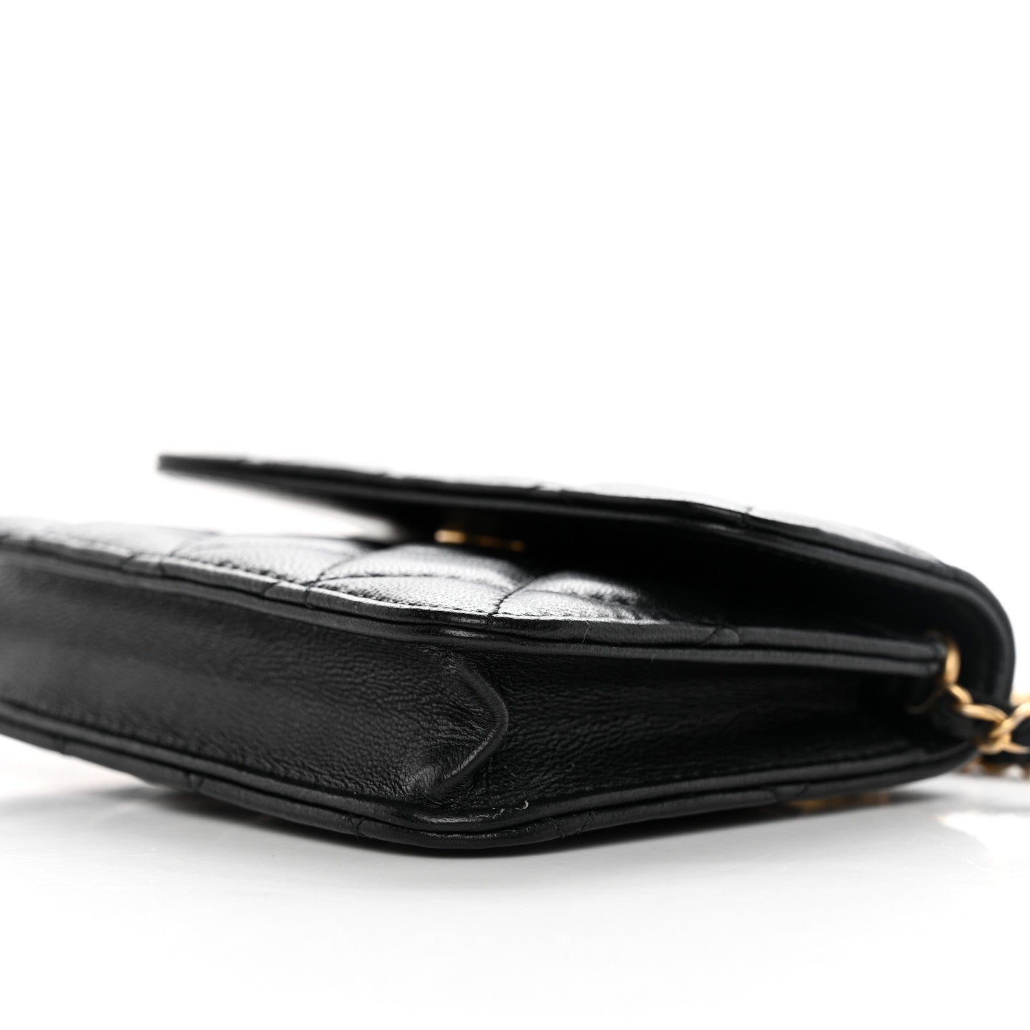 Chanel Lambskin Quilted Pearl Crush Clutch With Chain Black 10 of 12