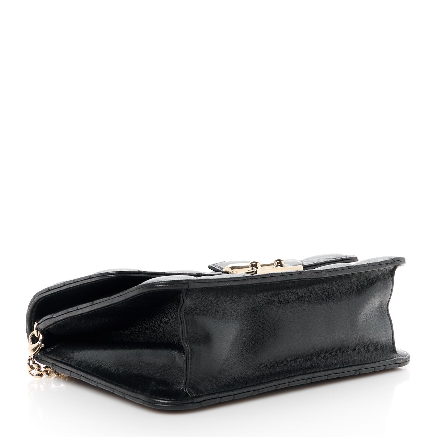 Lambskin Cannage Miss Dior Promenade Pouch Black