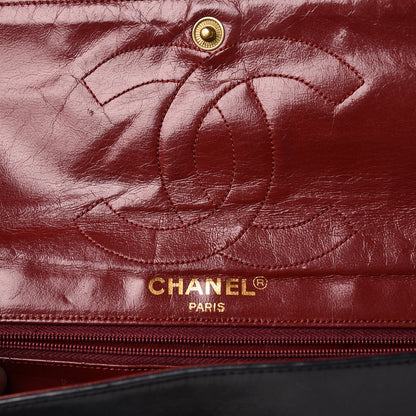 Chanel Lambskin Quilted Medium Double Flap Black 11 of 20