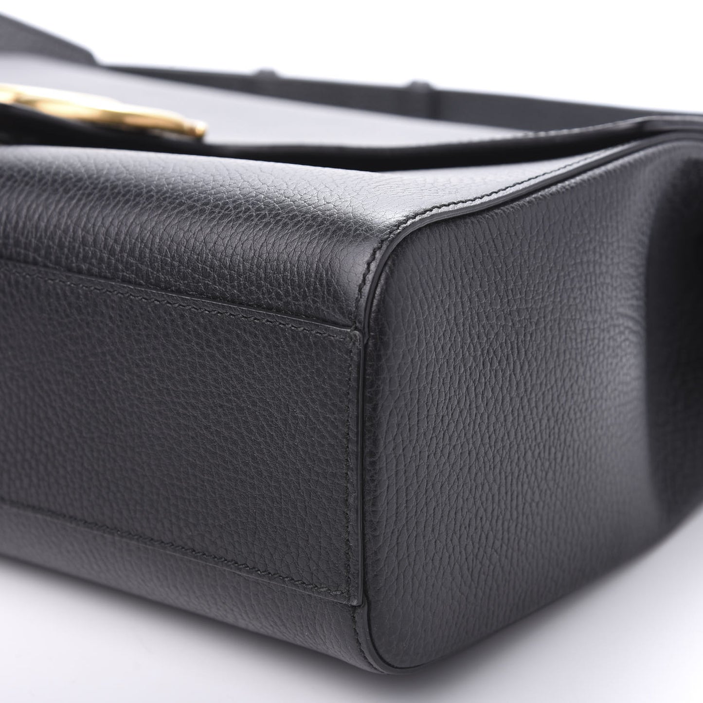 Calfskin GG Marmont Messenger Bag Black