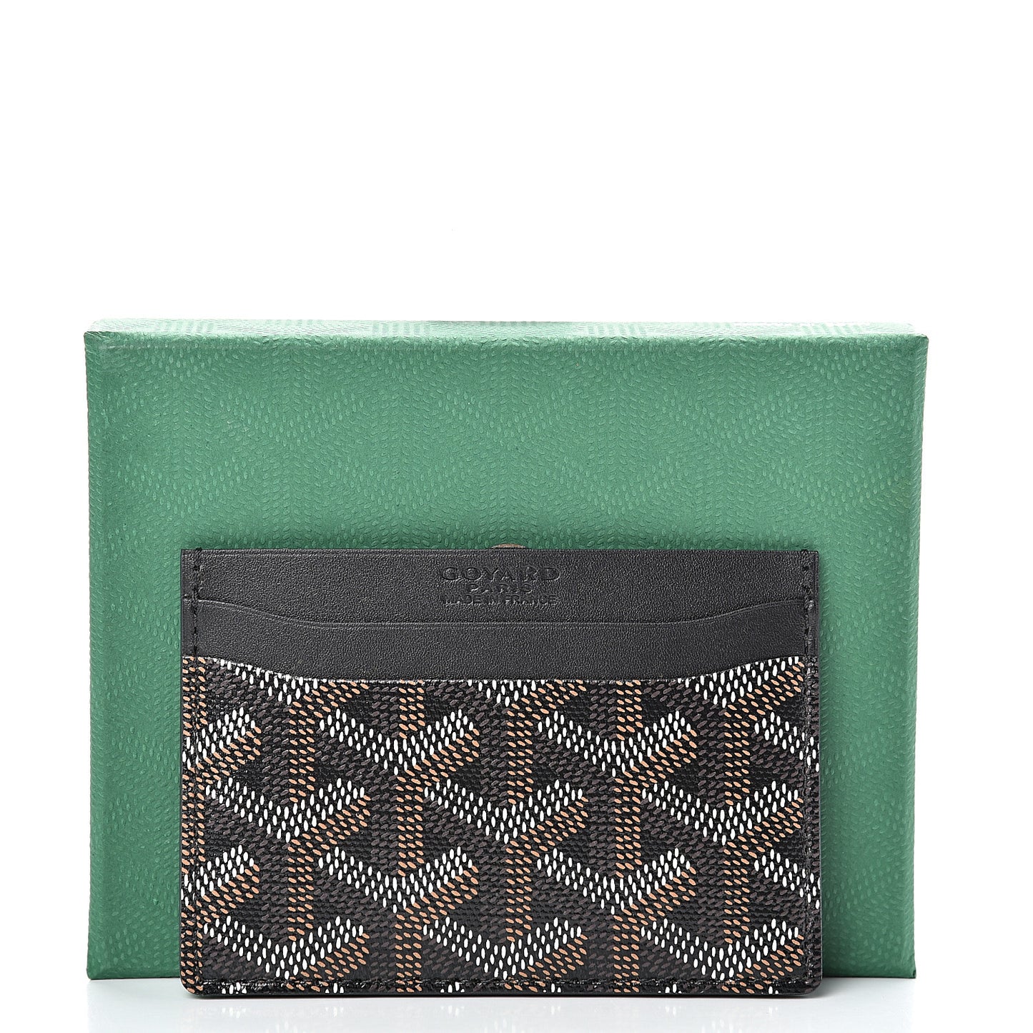 Goyardine Saint Sulpice Card Holder Black