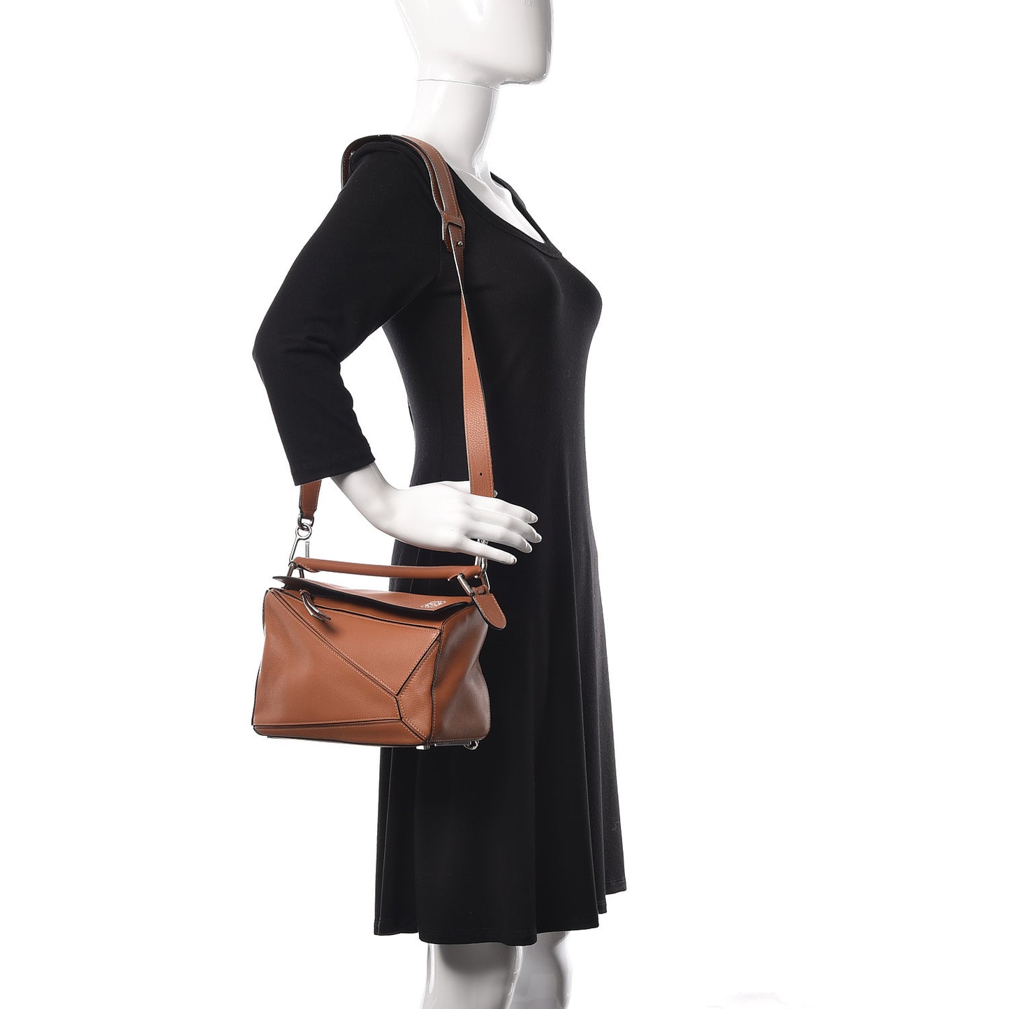 Calfskin Small Puzzle Bag Tan