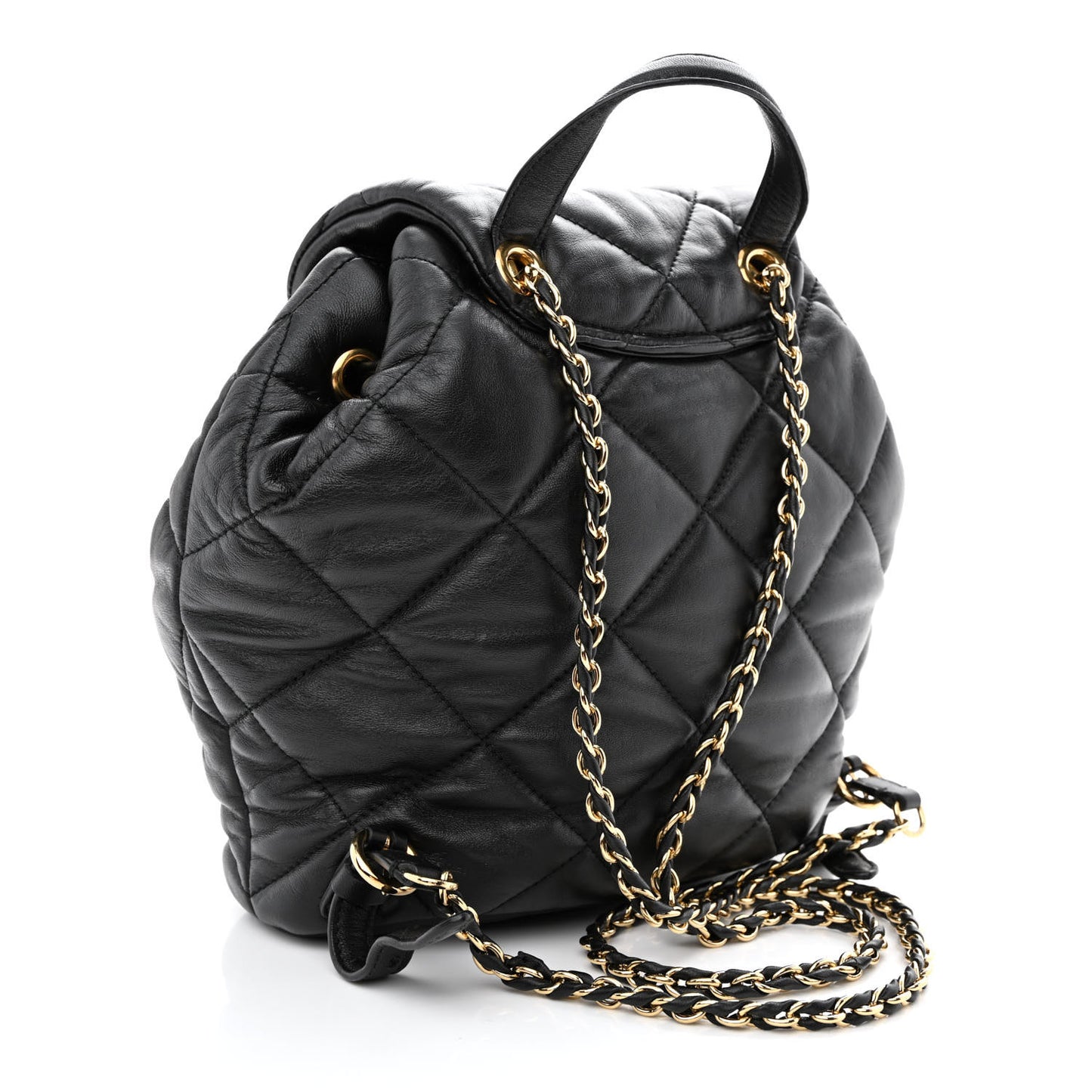 Calfskin Quilted Giuliette Backpack Black