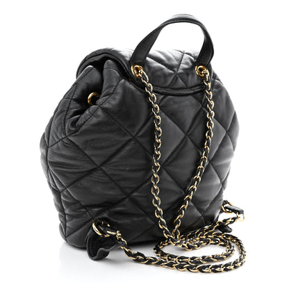 Salvatore Ferragamo Calfskin Quilted Giuliette Backpack Black 3 of 10