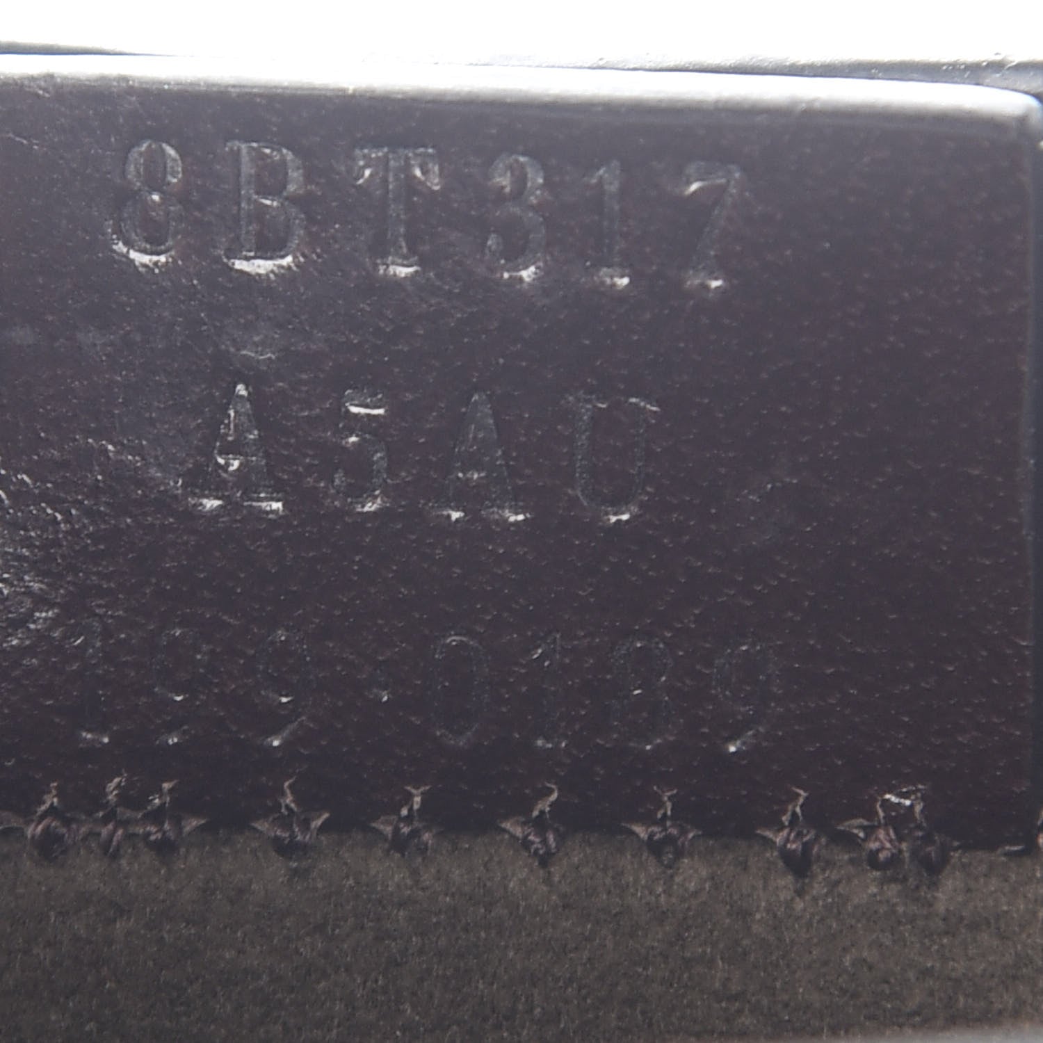 Fendi Vitello Vernice Mou Karligraphy Crossbody Bag Ebano 6 of 9