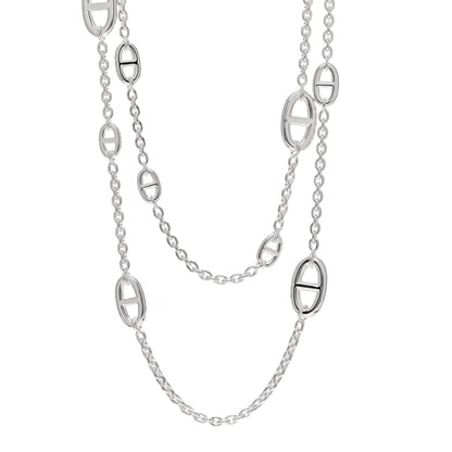 Hermes Sterling Silver Farandole Necklace 120 1 of 5
