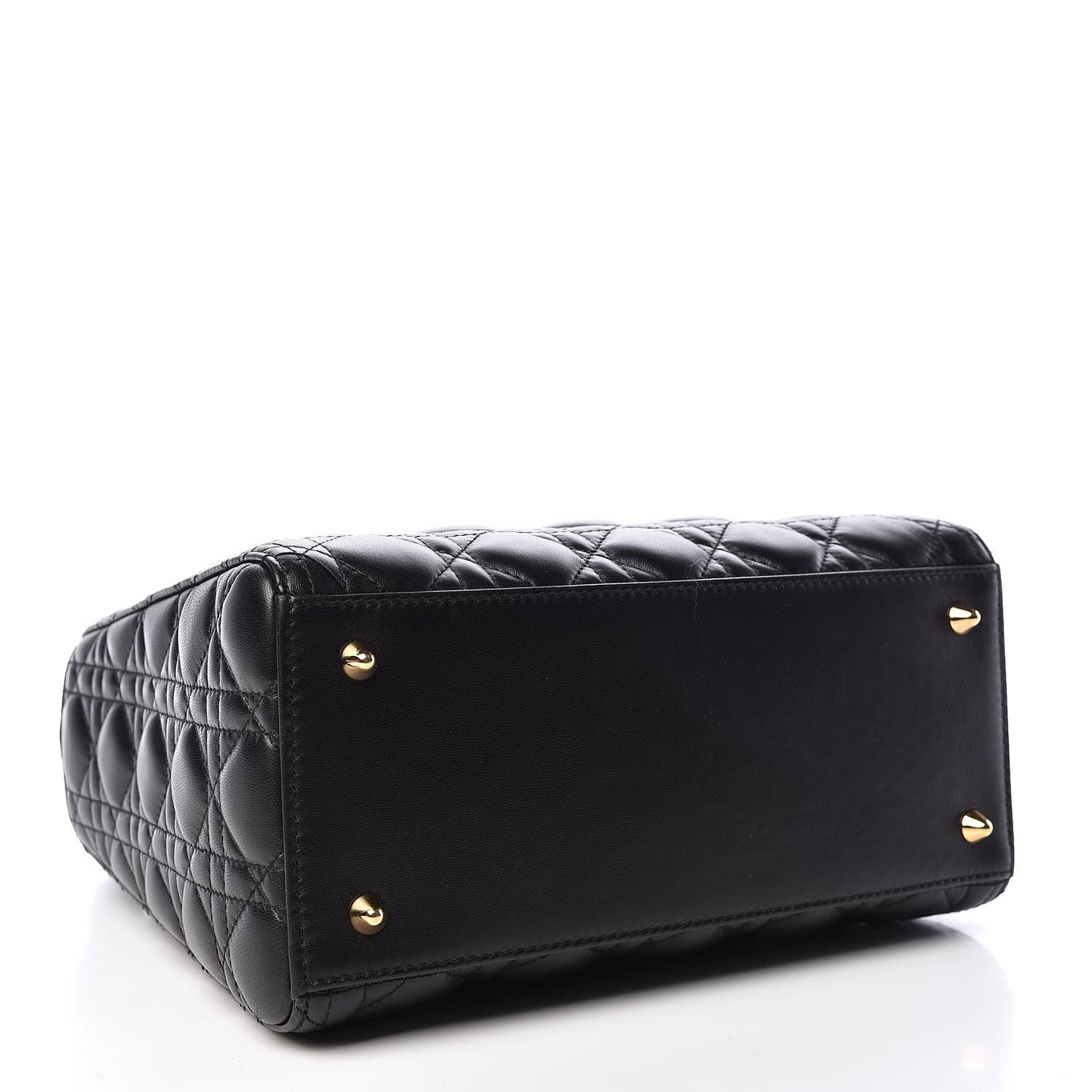 Lambskin Cannage Medium Lady Dior Black