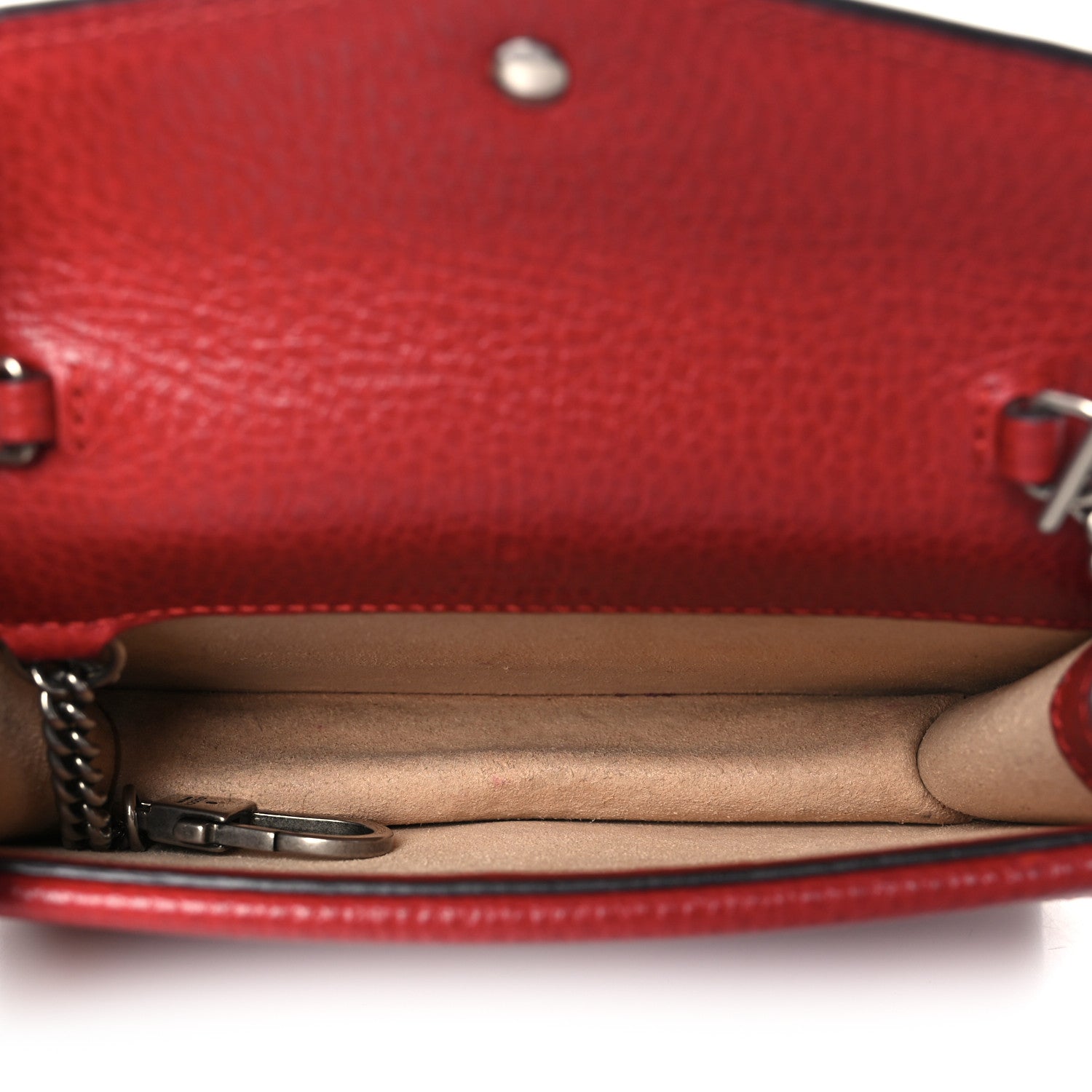 Gucci Calfskin Super Mini Dionysus Shoulder Bag Hibiscus Red 5 of 9
