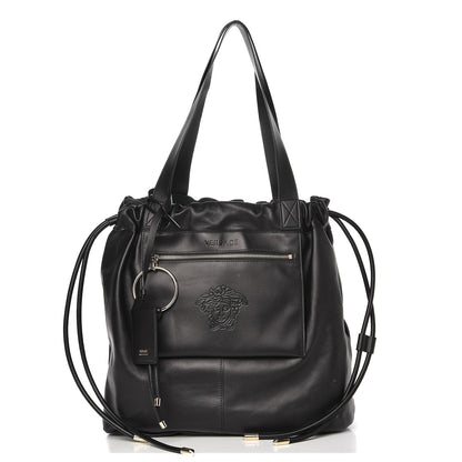Versace Calfskin Day Dreamer Drawstring Bag Black 1 of 13
