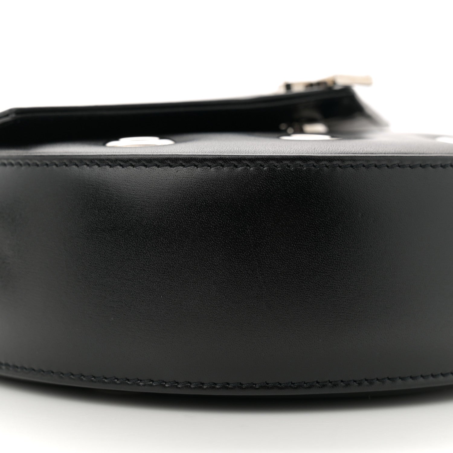 Saint Laurent Box Calfskin Grommet Crossbody Bag Black 9 of 11