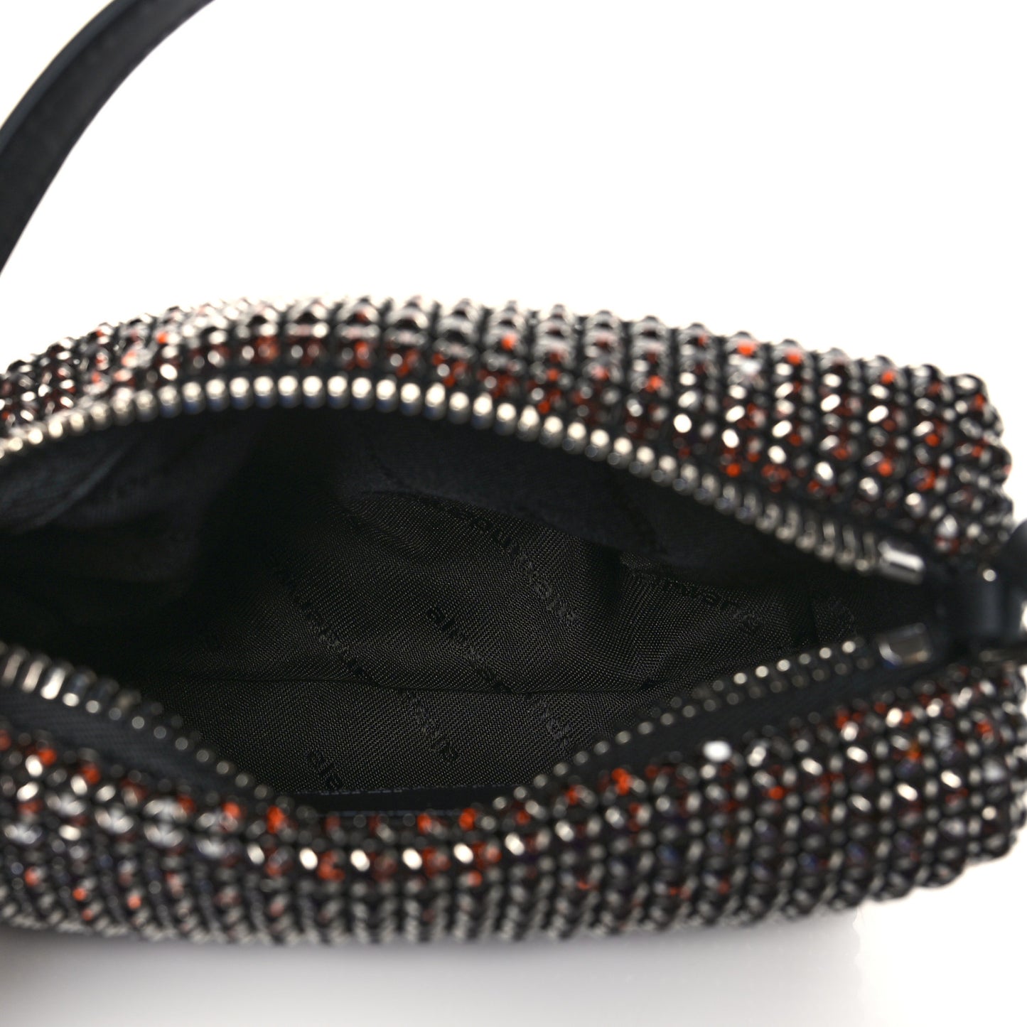 Mesh Crystal Rhinestone Mini Heiress Pouch Cola