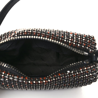 Alexander Wang Mesh Crystal Rhinestone Mini Heiress Pouch Cola 4 of 8