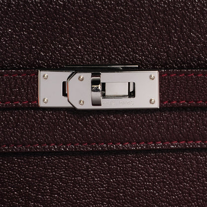 Hermes Chèvre Mysore Kelly Longue Wallet Prune 10 of 15