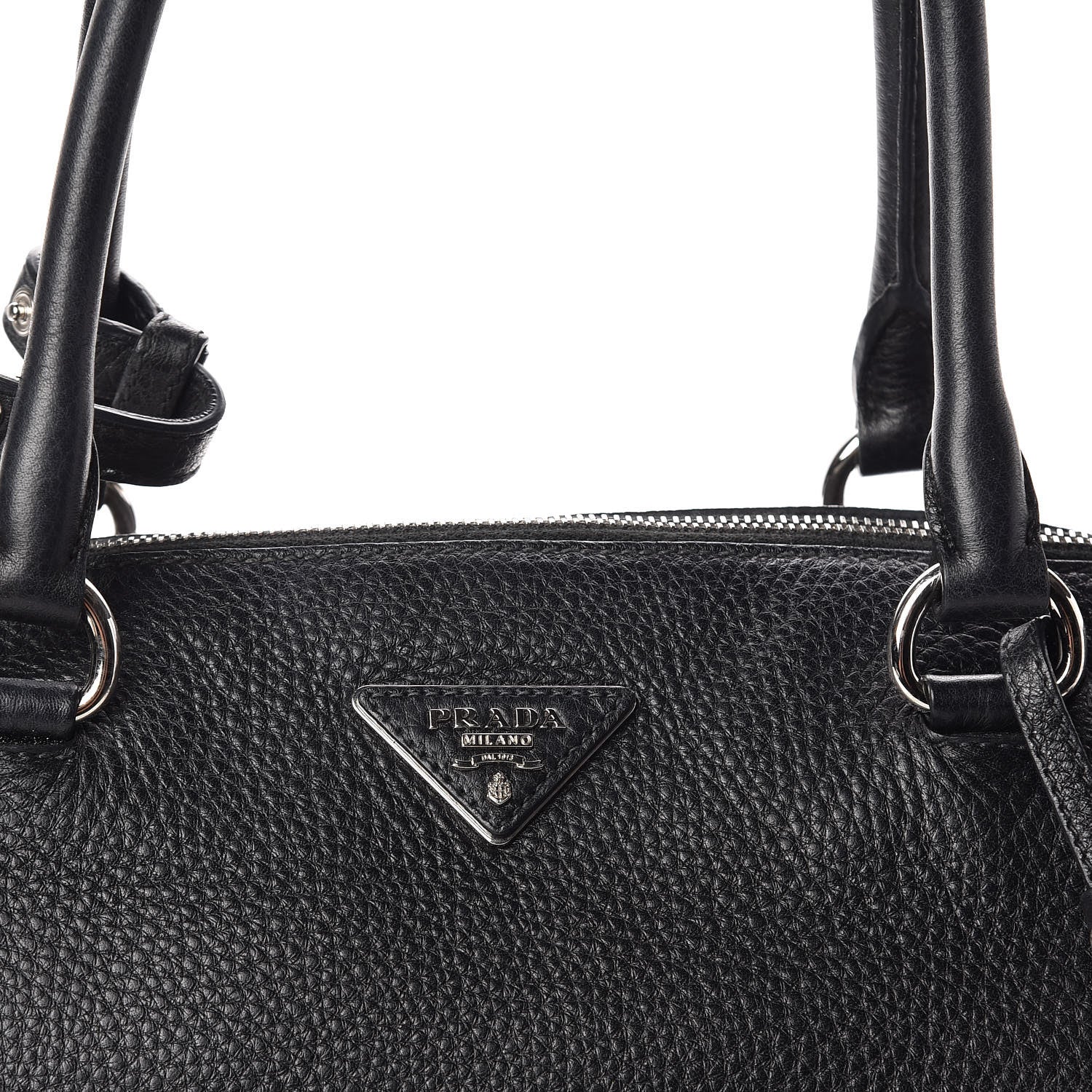 Prada Vitello Daino Tote Black 10 of 10