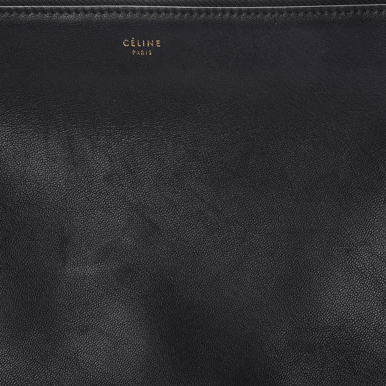 Celine Lambskin Large Trio Crossbody Bag Black 11 of 13