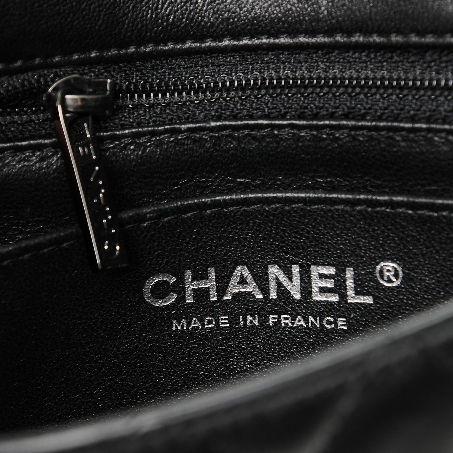 Lambskin Quilted Mini Square Flap Black