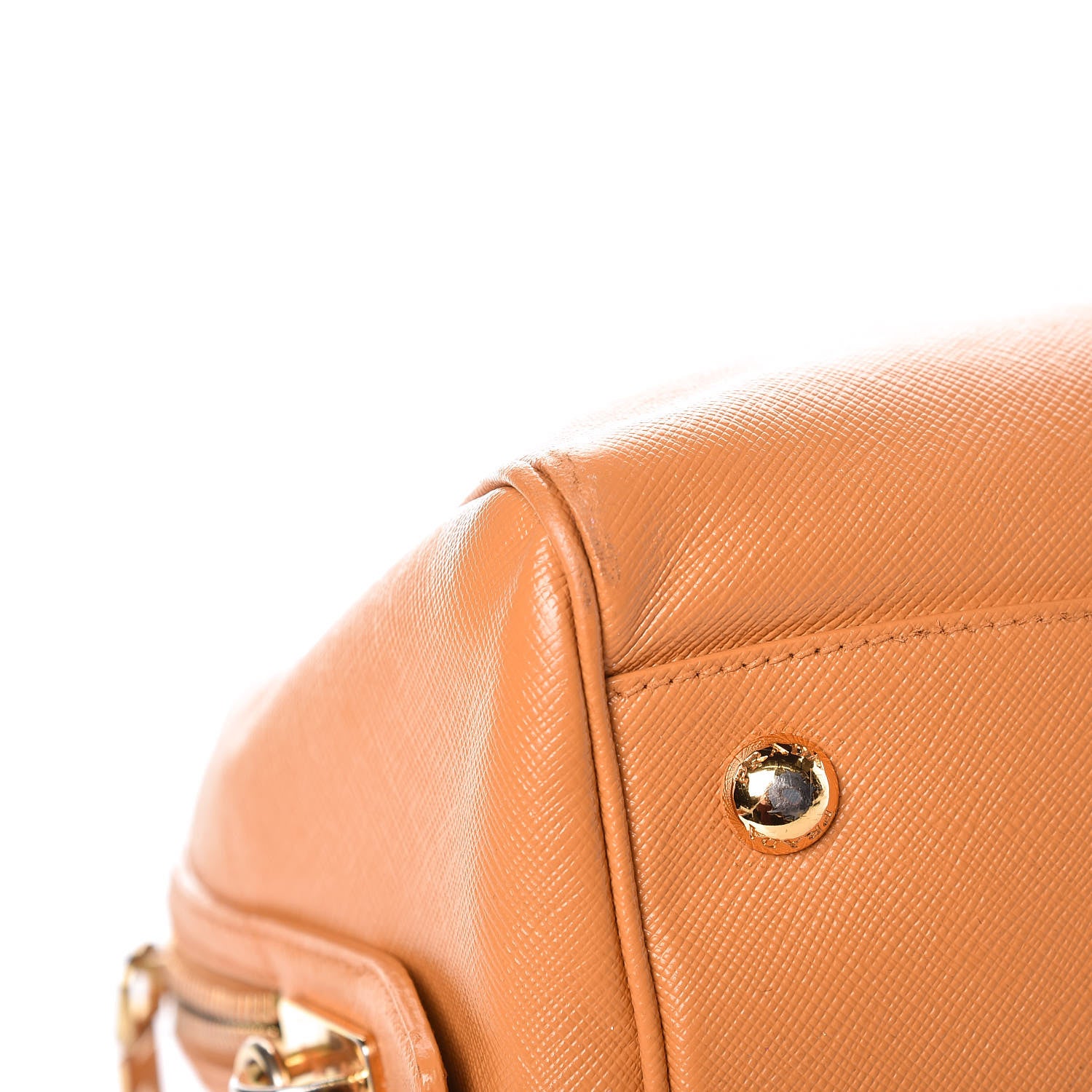 Prada Saffiano Lux Bowler Ocra 19 of 24