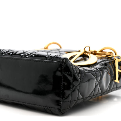 Christian Dior Patent Cannage Mini Lady Dior Black 10 of 10