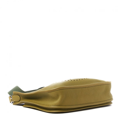 Hermes Taurillon Clemence Evelyne II PM Vert Chartreuse 3 of 8