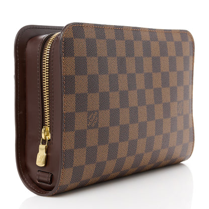 Louis Vuitton Damier Ebene Pochette Saint Louis Clutch 3 of 10