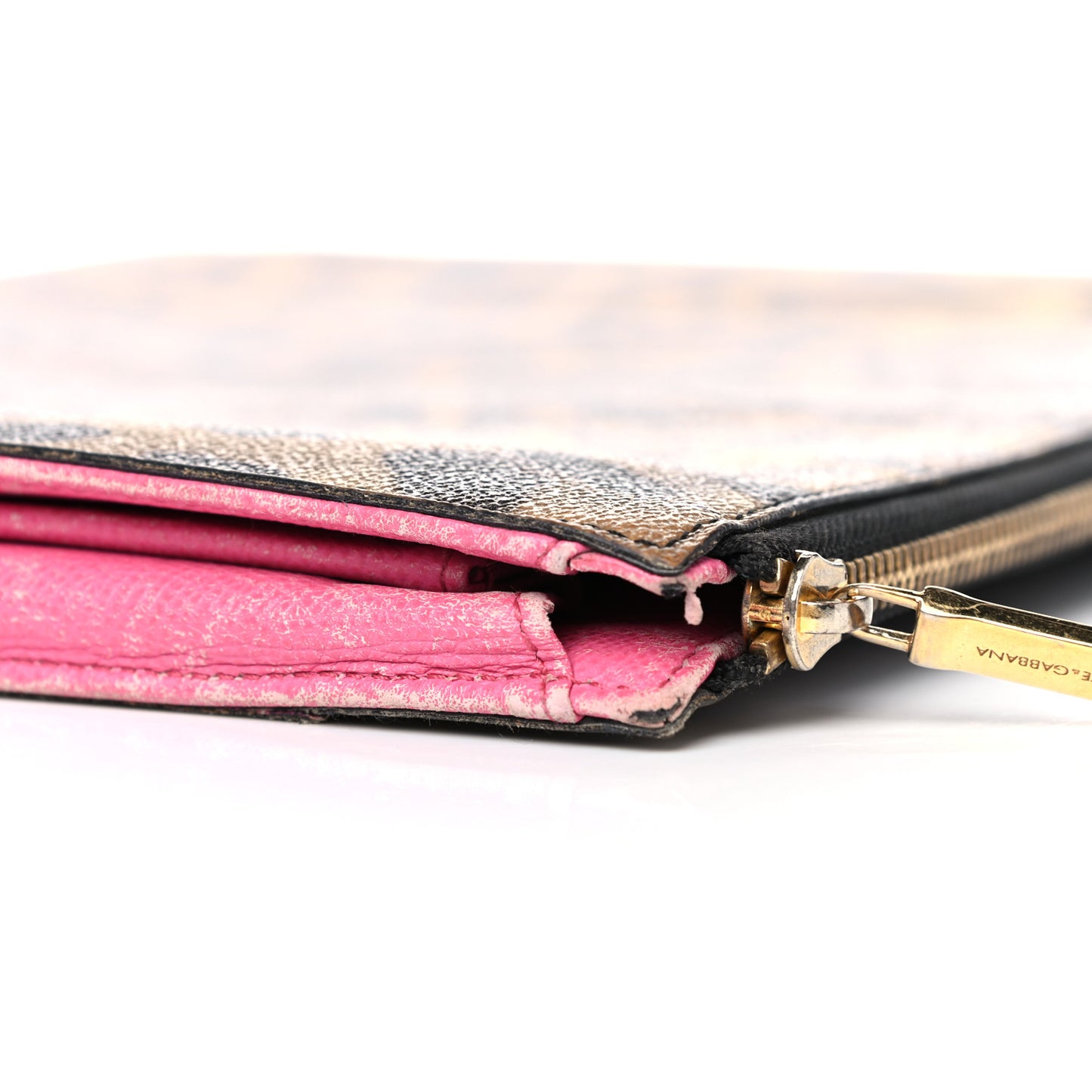Calfskin Leopard Pouch Multicolor