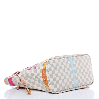 Louis Vuitton Damier Azur Summer Trunks Miami Neo Neverfull MM 4 of 10