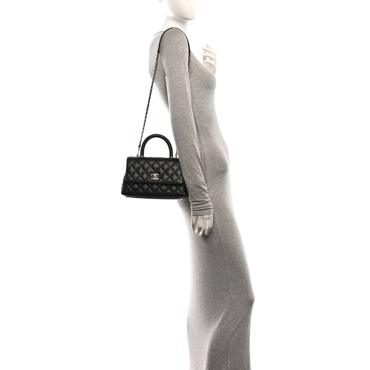 Chanel Caviar Quilted Mini Coco Handle Flap Black 2 of 11