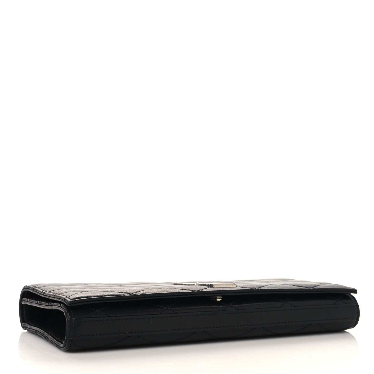 Saint Laurent Lambskin Quilted Kate Clutch Black 4 of 6