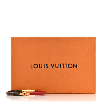 Louis Vuitton Monogram Daily Confidential Bracelet  Red 5 of 5