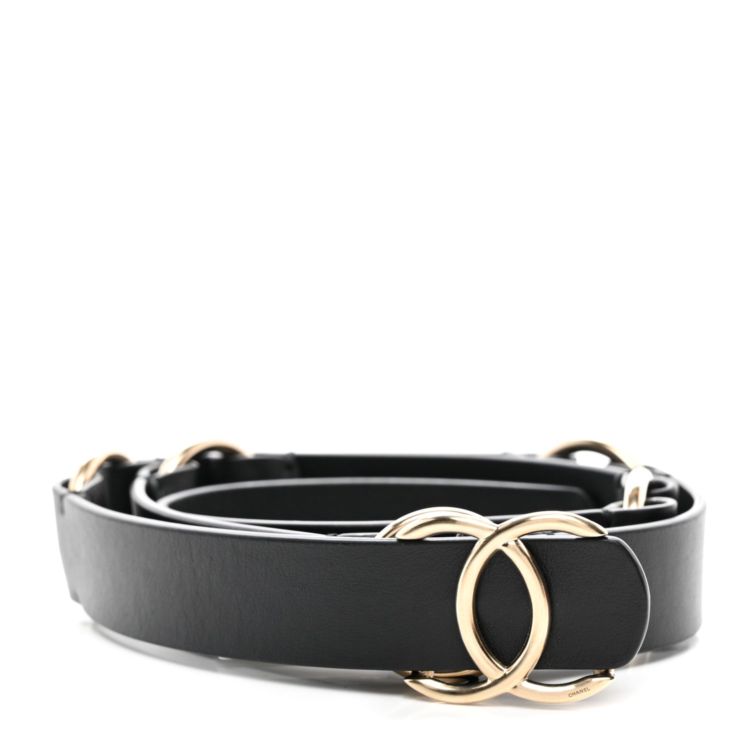 Chanel Calfskin CC Belt Black 1 of 7