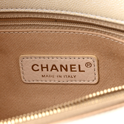 Chanel Iridescent Caviar Quilted Small Coco Handle Flap White 6 of 11