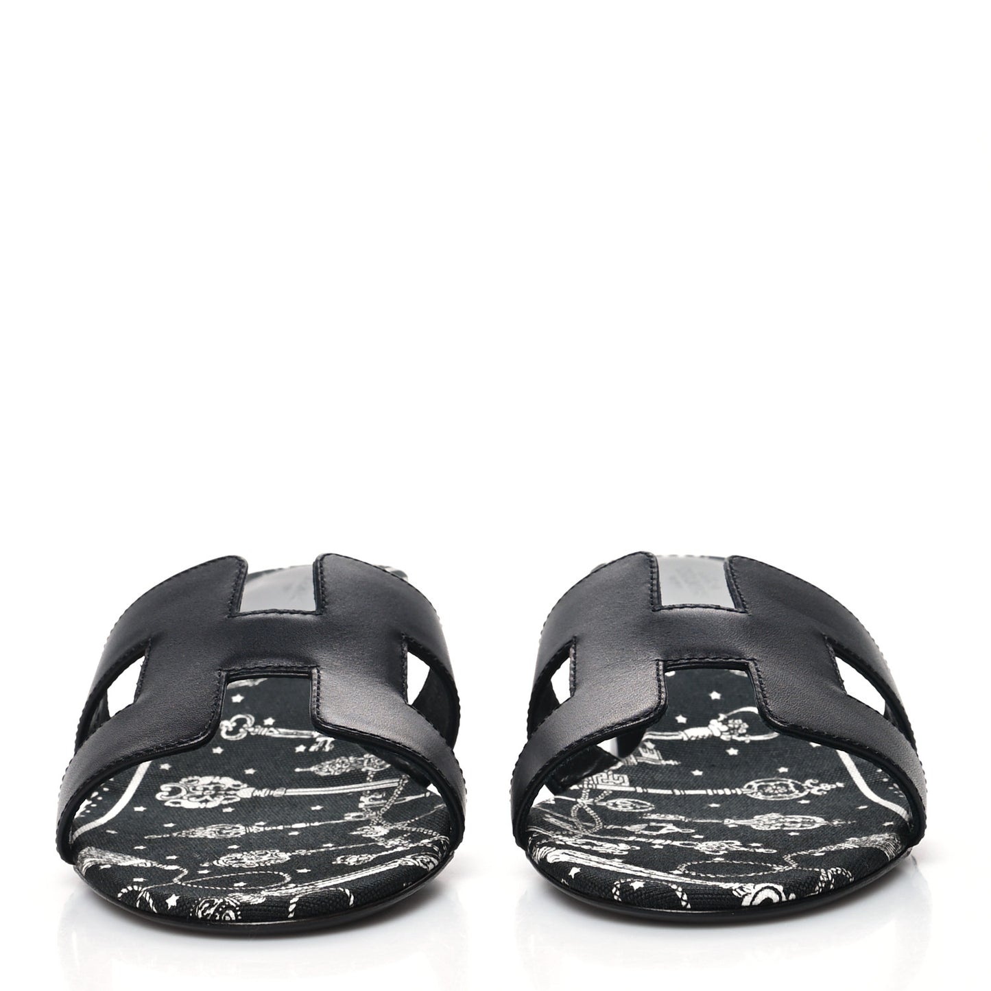 Calfskin Oasis Sandals 39 Black