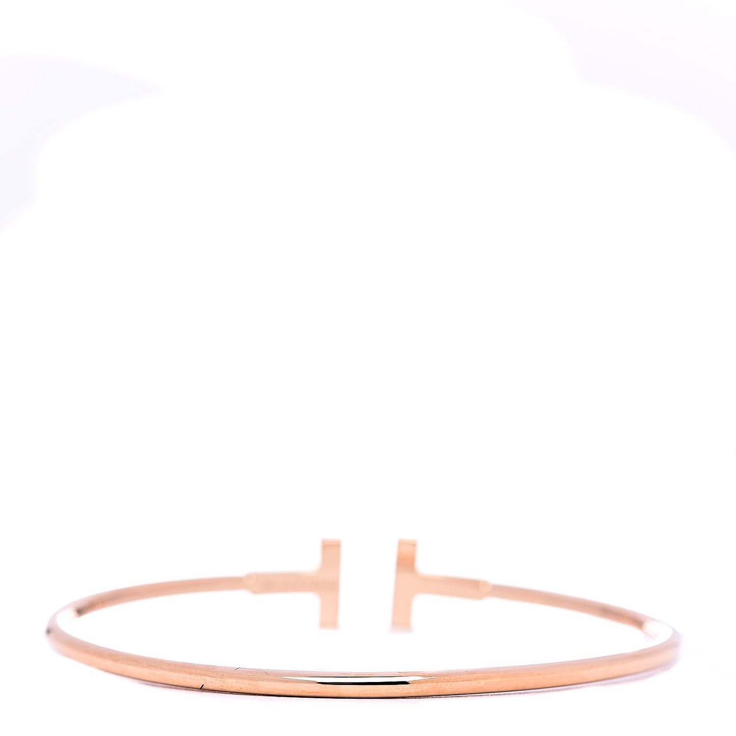 18K Rose Gold T Wire Bracelet