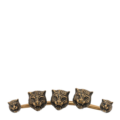 Gucci Metal Tiger Multi-Finger Ring Antique Gold 1 of 4