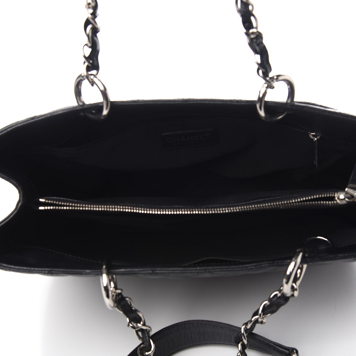 Caviar Quilted Grand Shopping Tote GST Black