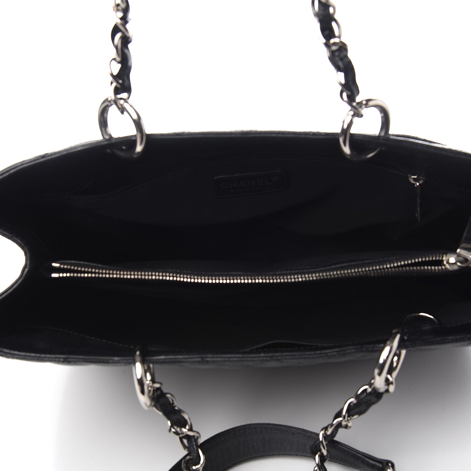 Chanel Caviar Quilted Grand Shopping Tote GST Black 4 of 16