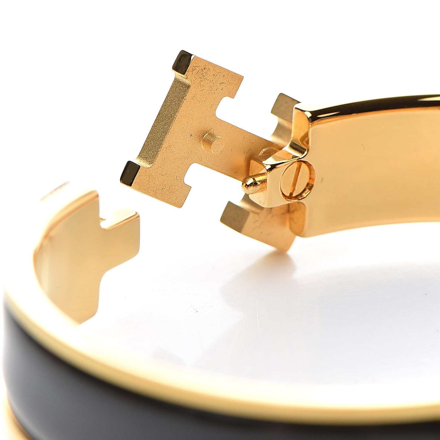 Hermes Enamel Narrow Clic Clac H Bracelet PM Black 5 of 6