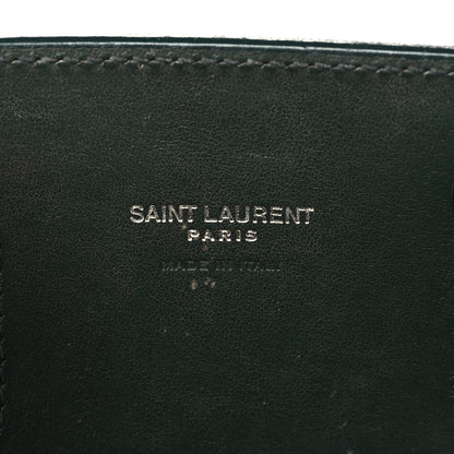 Saint Laurent Calfskin Crocodile Embossed Nano Sac De Jour Dark Green 10 of 20