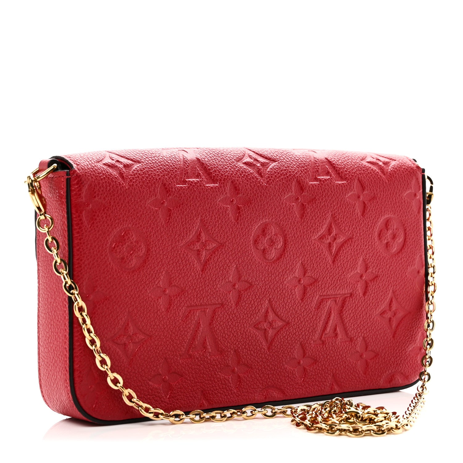 Louis Vuitton Empreinte Pochette Felicie Chain Wallet Scarlet 4 of 10