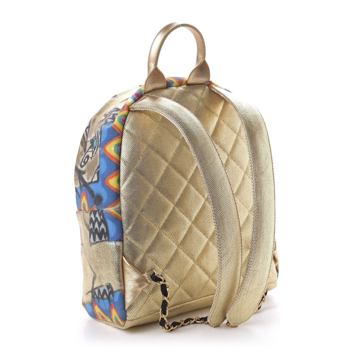 Chanel Graffiti Printed Canvas Street Spirit Backpack Multicolor 2 of 9