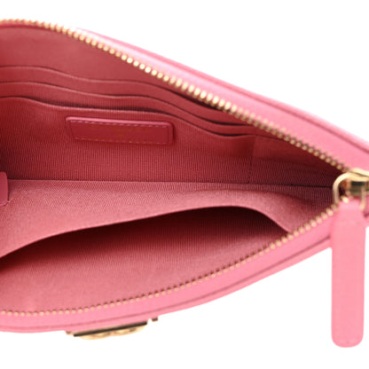 Chanel Caviar Quilted Small Boy Cosmetic Case Pink 5 of 8