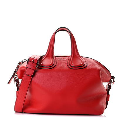 Givenchy Pebbled Calfskin Small Nightingale Red 1 of 16