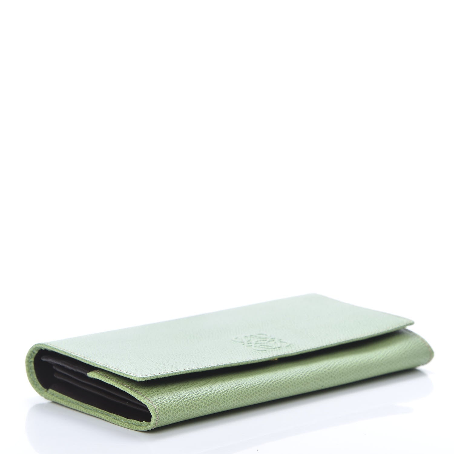 Loewe Grained Calfskin Continental Wallet Green 4 of 9