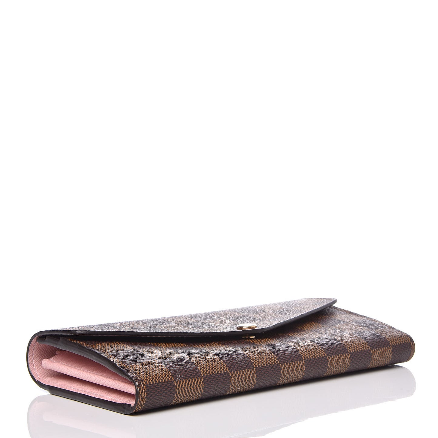 Damier Ebene Sarah Wallet NM Rose Ballerine