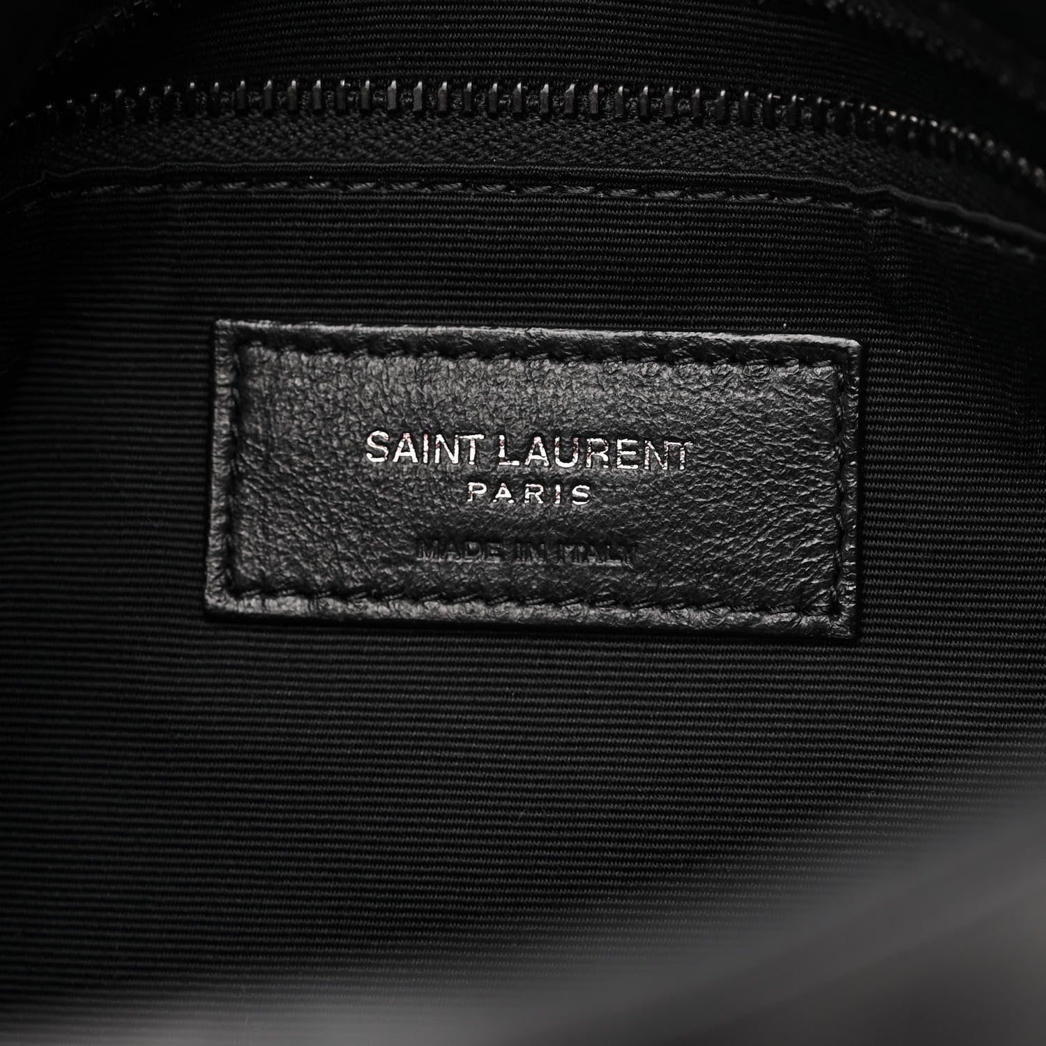 Saint Laurent Lambskin Quilted Small Loulou Puffer Monogram Chain Satchel Black 5 of 9