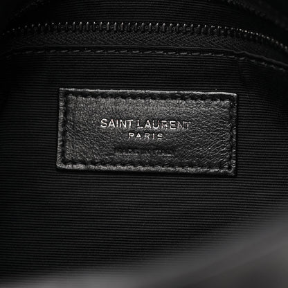 Saint Laurent Lambskin Quilted Small Loulou Puffer Monogram Chain Satchel Black 5 of 9